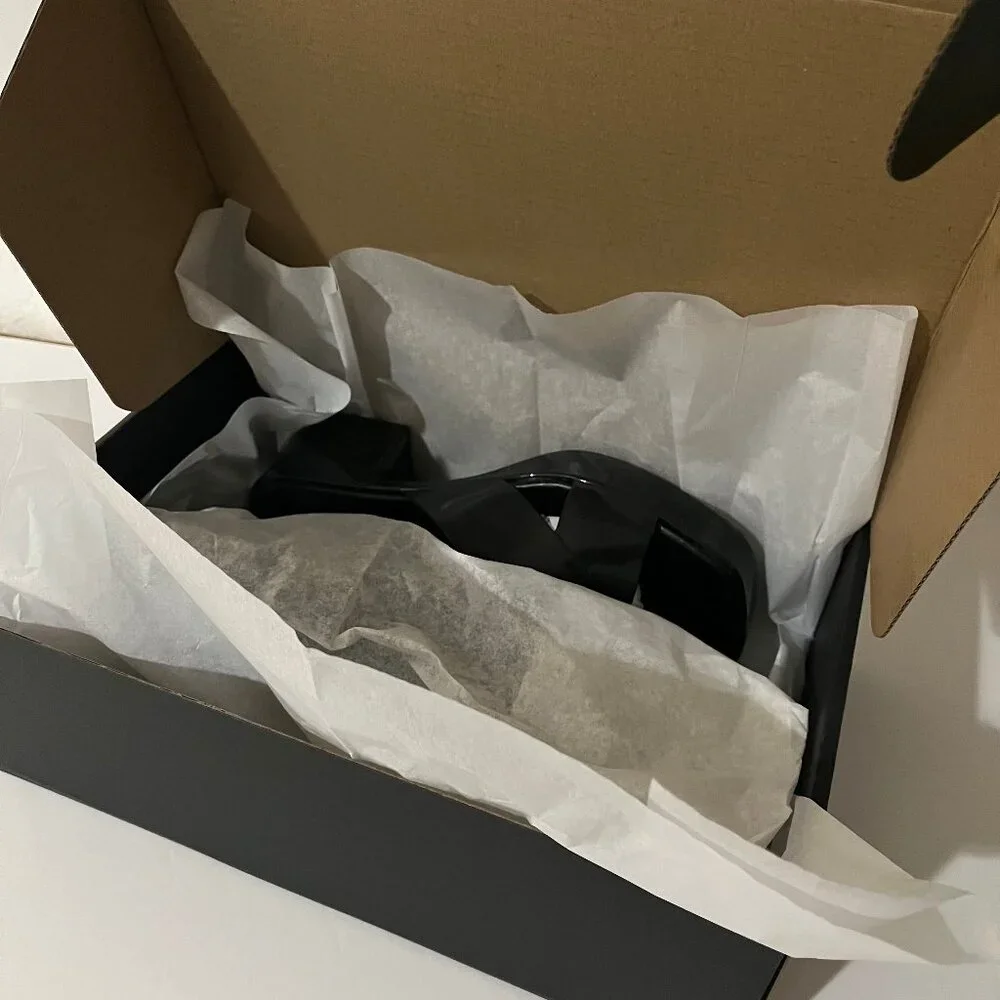 NEW! Jeffery Campbell Black Bubblegum Platform Sandals Heel Mule Patent Slides 6 - Picture 16 of 16